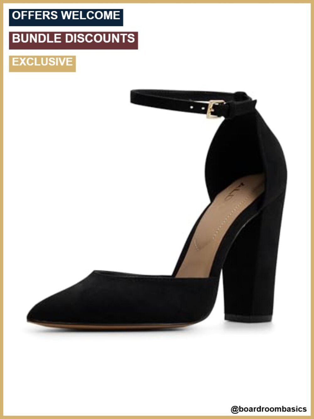 ALDO Women's Block Heel Pumps with Padded Insole